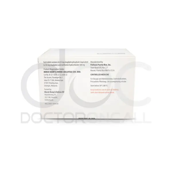 Janumet 50/500mg Tablet - Image 2