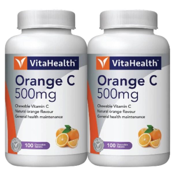 VitaHealth Orange C 500mg Chewable Tablet - Image 2