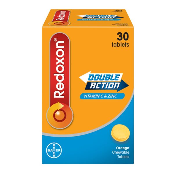 Redoxon Double Action Chewable C 500mg Tablet (Orange)