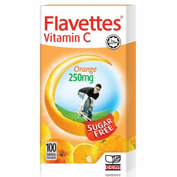 Flavettes Vitamin C 250mg Tablet 100s - Image 2