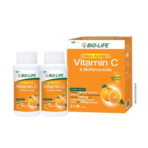 Bio-Life Non Acidic Vitamin C and Bioflavonoids Tablet - Image 2