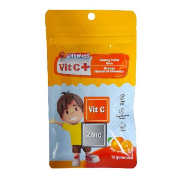 Chewies Vitamin C + Zinc Gummy (Orange) - Image 2