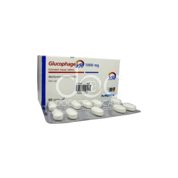 Glucophage XR 1000mg Tablet