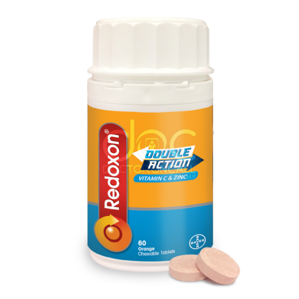 Redoxon Double Action Chewable C 500mg Tablet (Orange) - Image 2