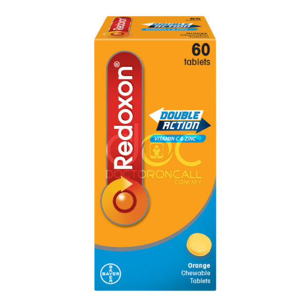 Redoxon Double Action Chewable C 500mg Tablet (Orange) - Image 3