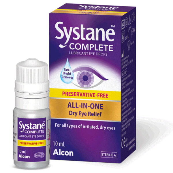 Alcon Systane Complete Lubricant Eye Drops (Preservative Free)