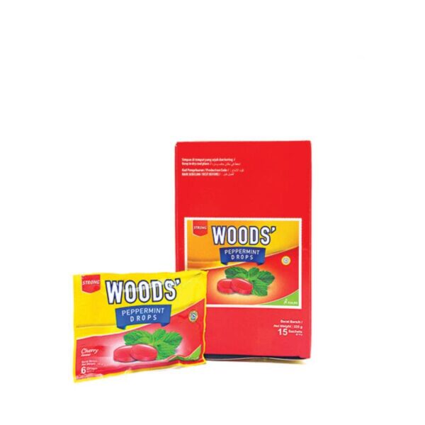 Woods Peppermint Drops Lozenges - Cherry