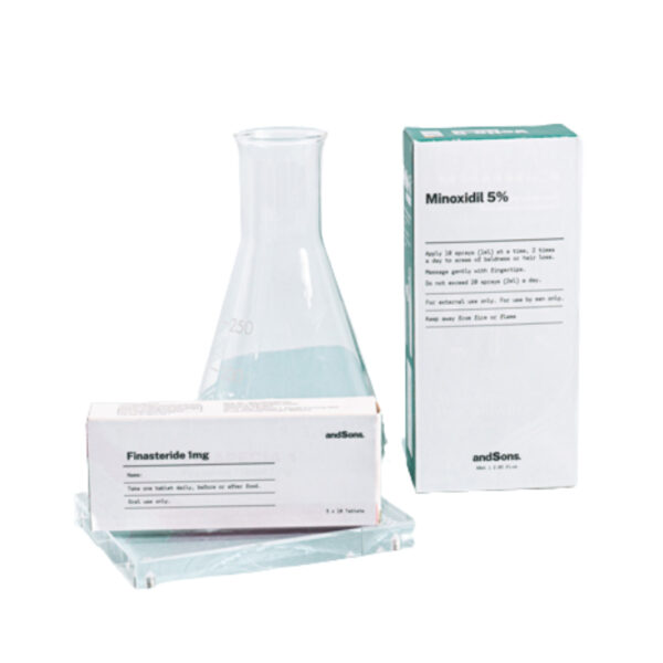 AndSons Anti Hair Loss Prescription Kit (Finasteride + Minoxidil 5%) - Image 2