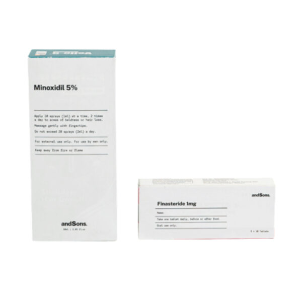AndSons Anti Hair Loss Prescription Kit (Finasteride + Minoxidil 5%)