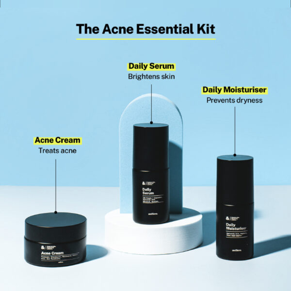AndSons Acne Essential Kit (Tretinoin 0.0125% Acne Cream + Moisturiser + Serum) - 图片 2
