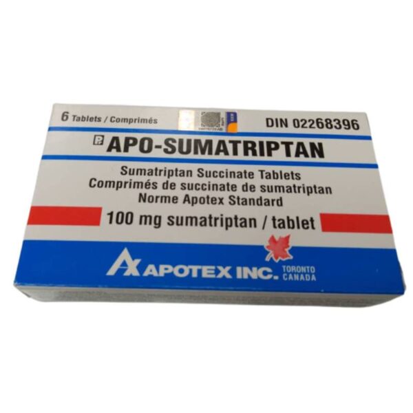Comprimido de apo-sumatriptán de 100 mg