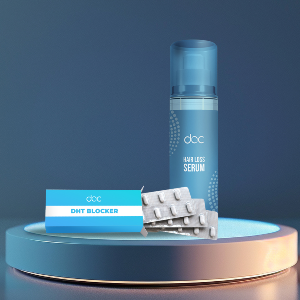Double Defense: Block DHT, Boost Hair Growth (Finasteride + Hair Growth Serum)