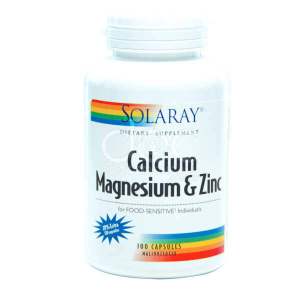 Solaray Calcium Magnesium Zinc Capsule - 图片 2