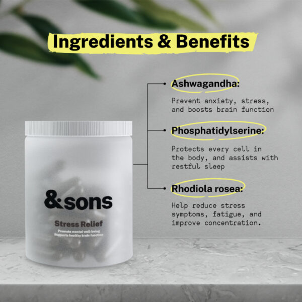 AndSons Stress Relief Supplement Capsule - Image 3