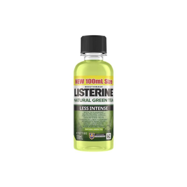 Listerine Natural Green Tea Less Intense Mouthwash