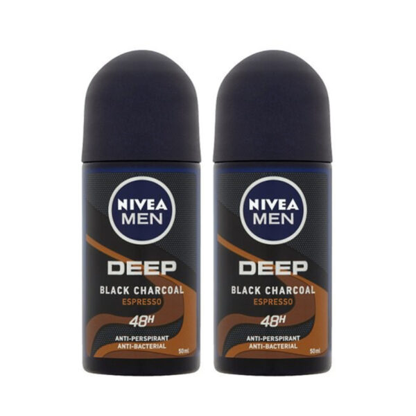 Nivea (Men) Deep Black Charcoal Espresso Roll On - 图片 2
