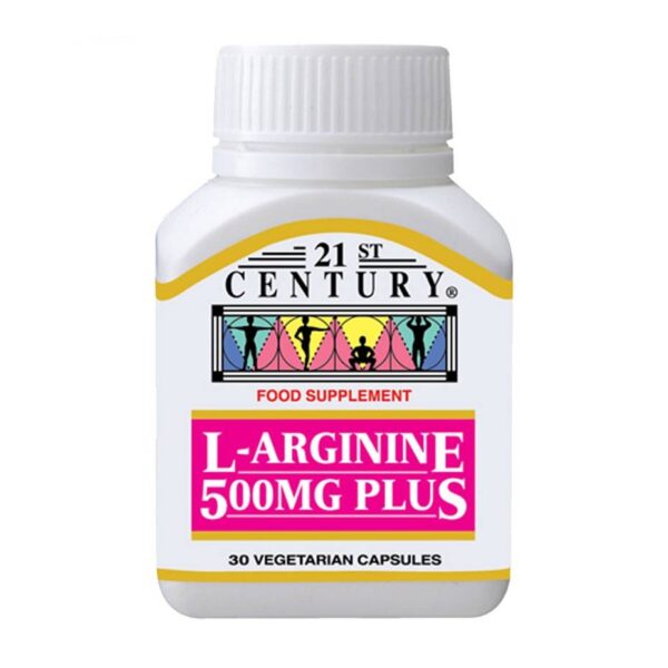 21st Century L-Arginine 500mg Plus Capsule 30s