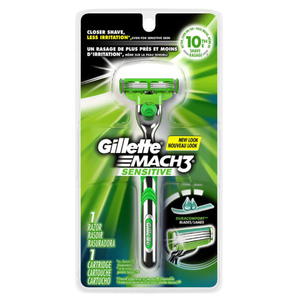 Gillette Mach3 Sensitive Razor 1Up