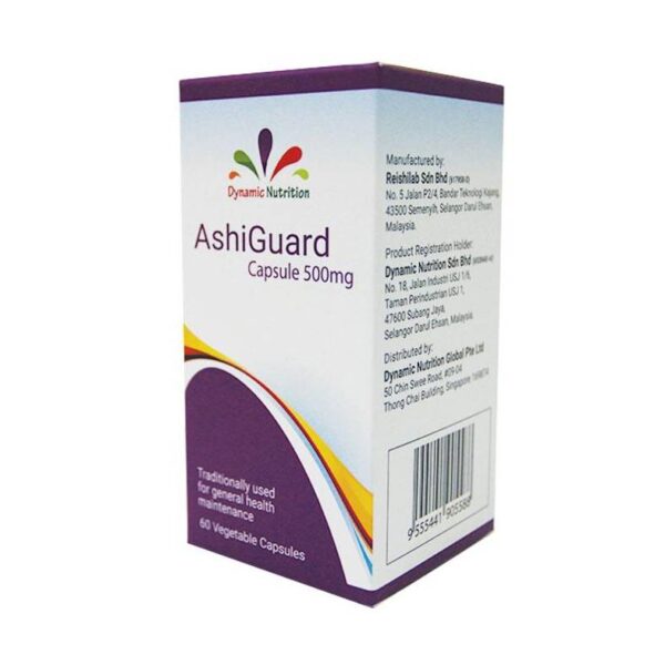 Dynamic Nutrition Ashiguard 500mg Capsule 60s