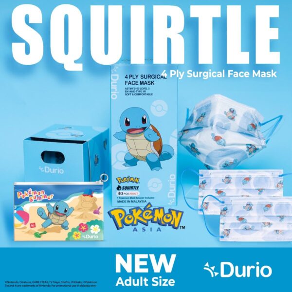 Durio 546A Pokemon Adult 4 Ply Surgical Face Mask 40s - Image 3
