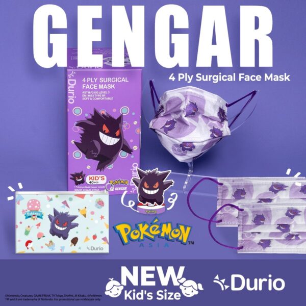 Durio 546K Pokemon Kids 4 Ply Surgical Face Mask 40s - Image 6