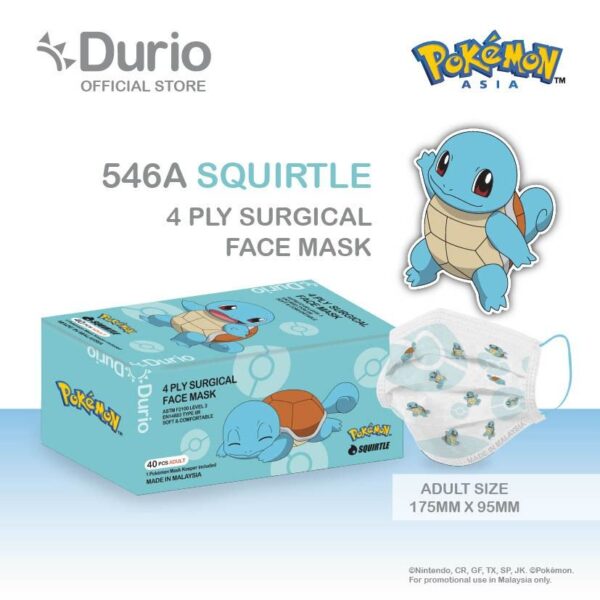 Durio 546A Pokemon Adult 4 Ply Surgical Face Mask 40s - Image 6