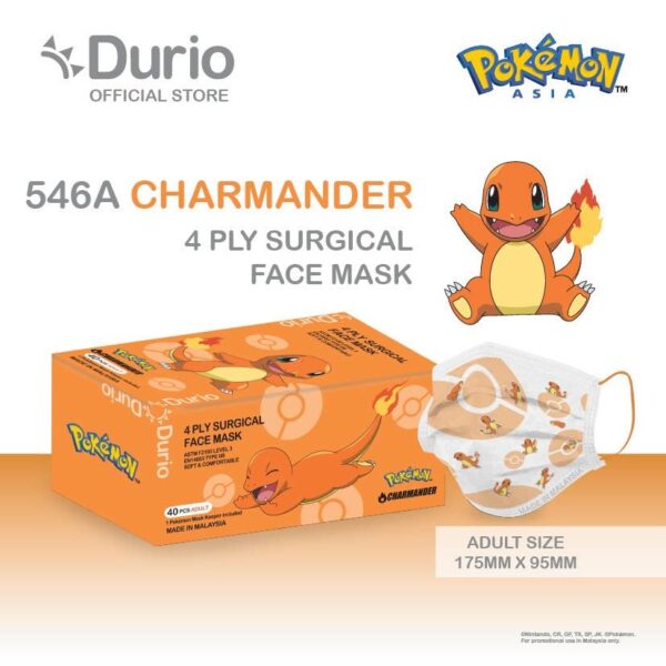 Durio 546A Pokemon Adult 4 Ply Surgical Face Mask 40s - Image 9