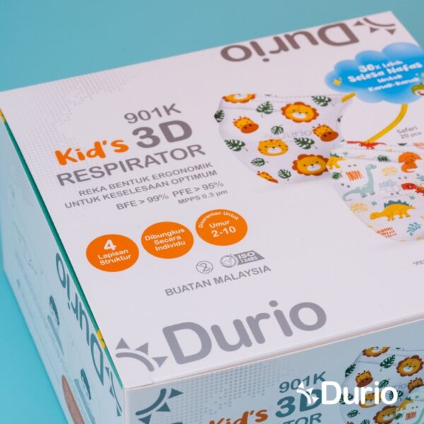 Durio 901K Kid's 3D Disposable Respirator - Image 2