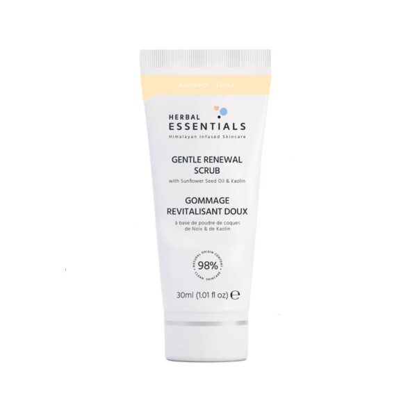 Herbal Essentials Gentle Renewal Scrub with Sunflower Seed Oil and Kaolin