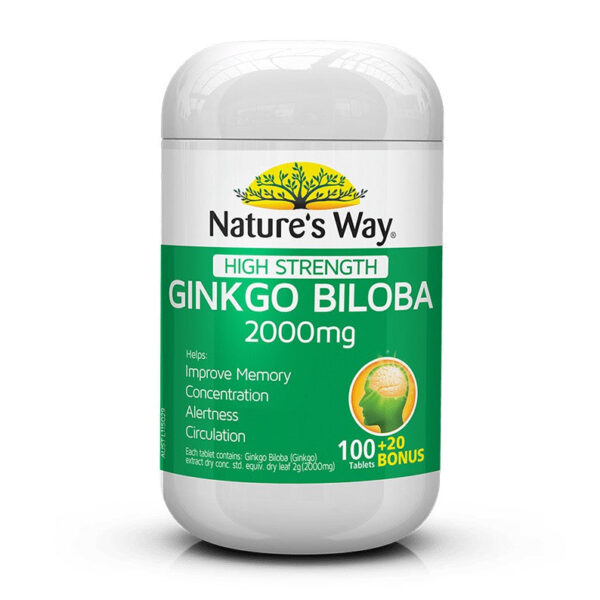 Nature's Way Ginkgo Biloba 2000mg Tablet 100s