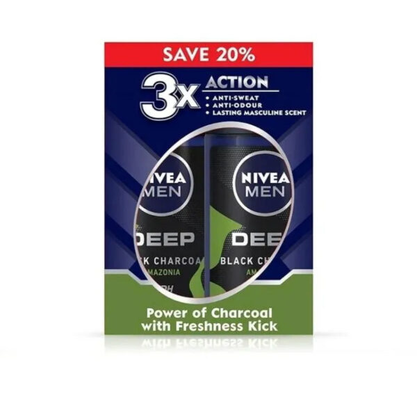 Nivea (Men) Deep Black Charcoal Amazonia Roll On