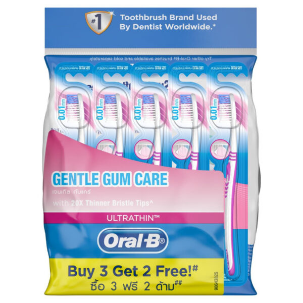Oral B Ultra Thin Gentle Gum Care Extra Soft Tooth Brush - Image 3