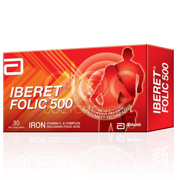Abbott Iberet Folic 500mg Tablet 30s