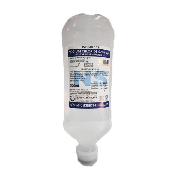 Ain Medicare Infusol NS (Sodium Chloride 0.9%) Injection BP Solution - 图片 4