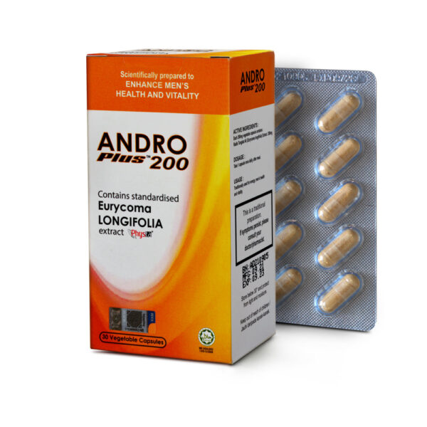 AndroPlus 200 (Standardized Tongkat Ali Extract) Capsule 30s