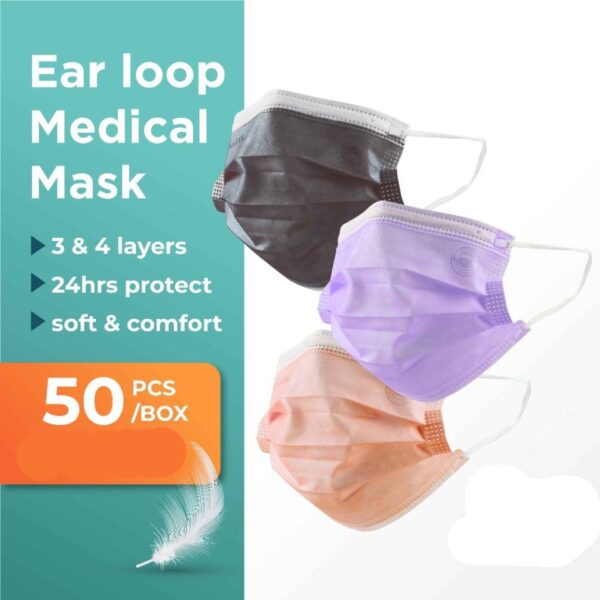 Angel Protect Medical Adult 3 Ply Face Mask 50s x2 - 图片 2