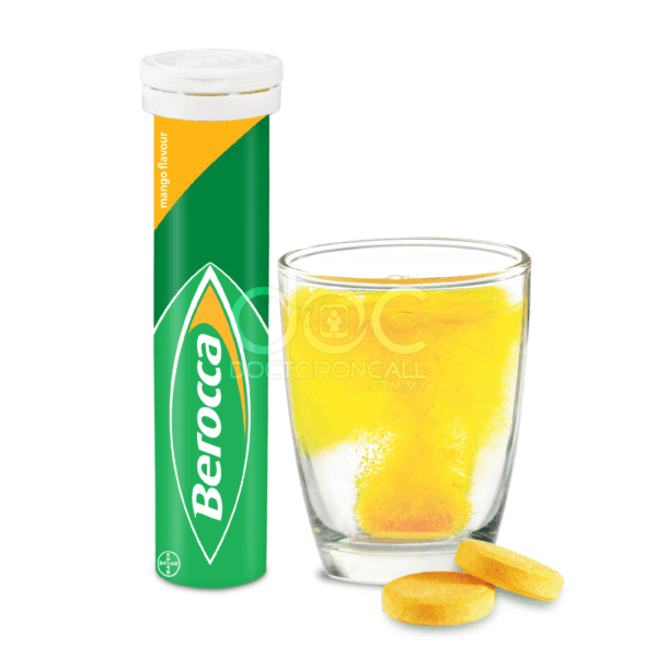 Berocca Effervescent Tablet 15s Mango - Image 2