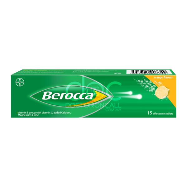 Berocca Effervescent Tablet 15s Mango