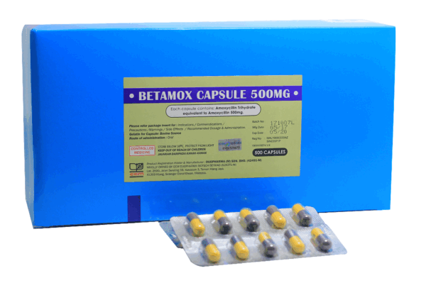 Cápsula de Betamox 500 mg