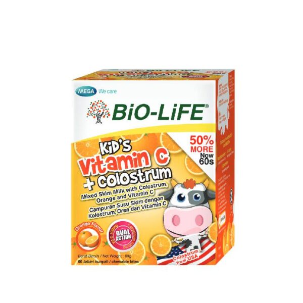 Bio-Life Kid's Vitamin C + Colostrum Tablet 60s