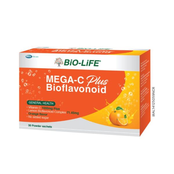 Bio-Life Mega-C Plus Bioflavonoid Sachet 30s
