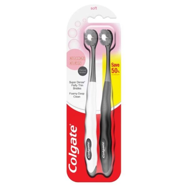 Colgate Tooth Brush Cushion Clean Charcoal Soft