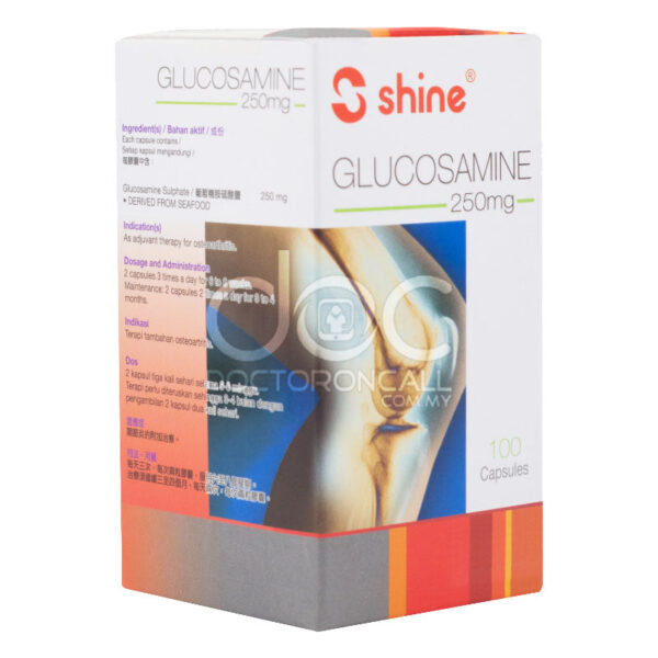 Shine Glucosamine 250mg Capsule 100s