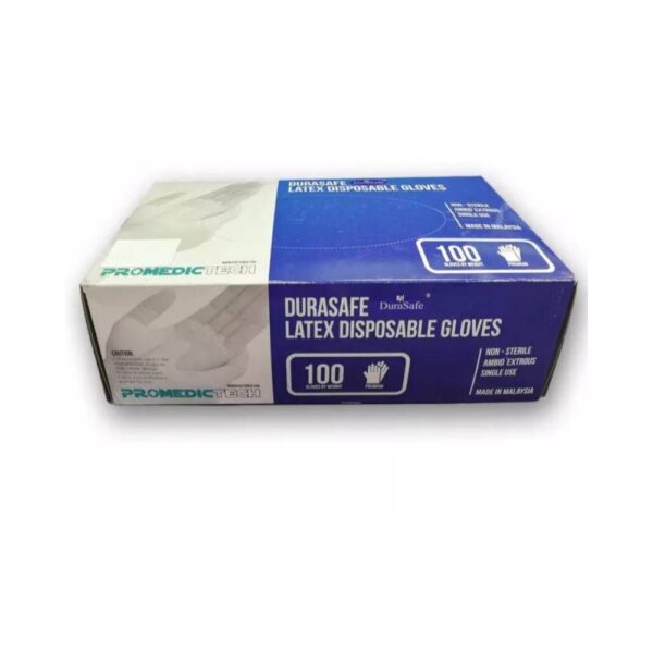 DuraSafe Powder Free Latex Glove (Purple) 100s - Image 3