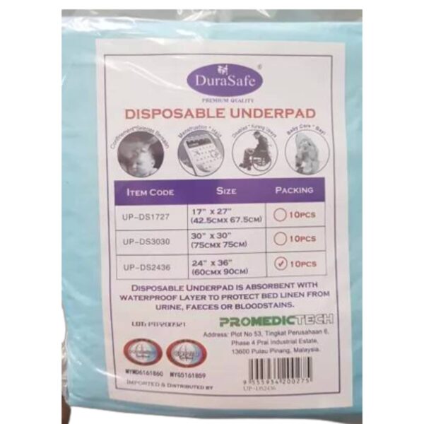 DuraSafe Disposable Underpad 10s - Image 3