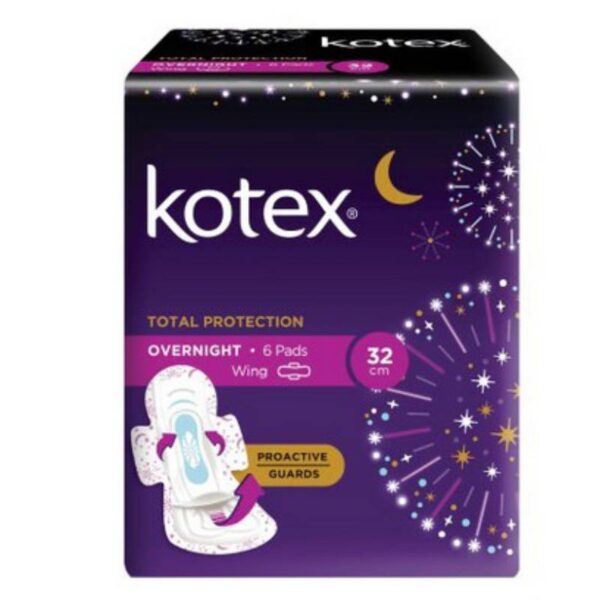 Kotex Overnight Proactive Wings 32cm