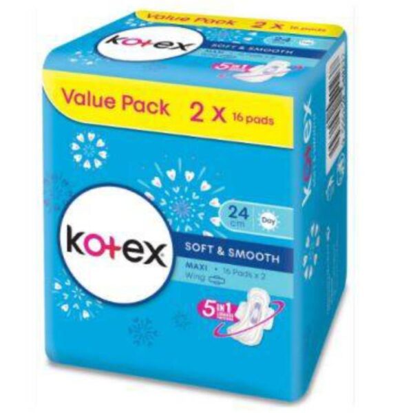 Kotex Soft & Smooth Maxi Wing 24cm - 图片 2