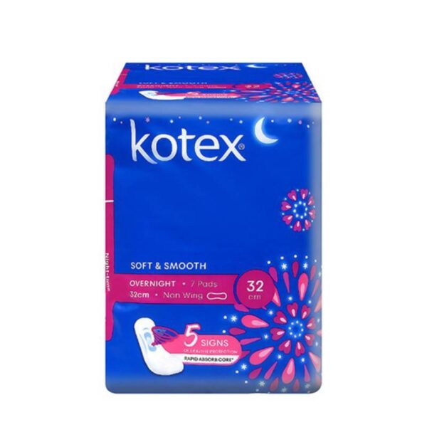 Kotex Soft & Smooth Overnight Non Wings 32cm - 图片 2
