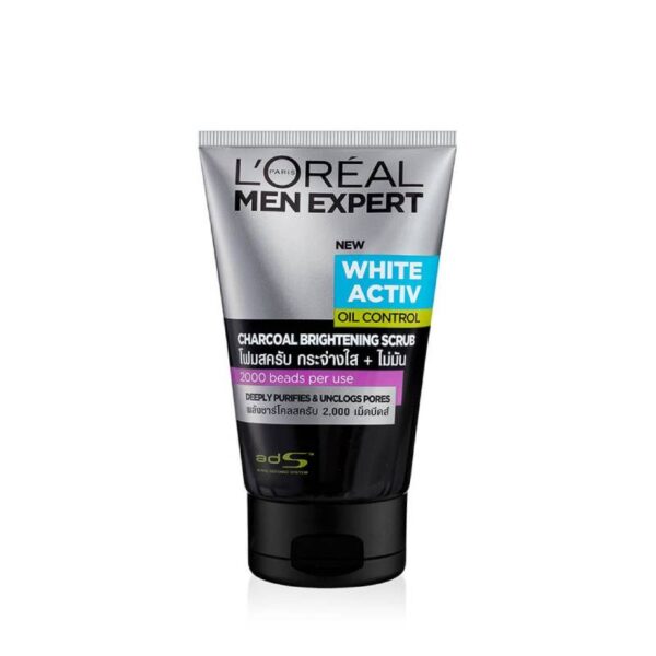 Loreal Men Expert Charcoal Scrub White Active Oil Control