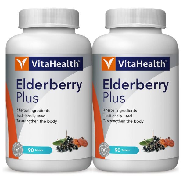 VitaHealth Elderberry Plus Tablet 90s x2